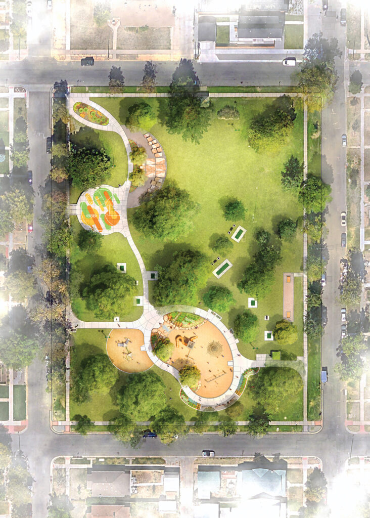 Russell Square Park Plan rendering